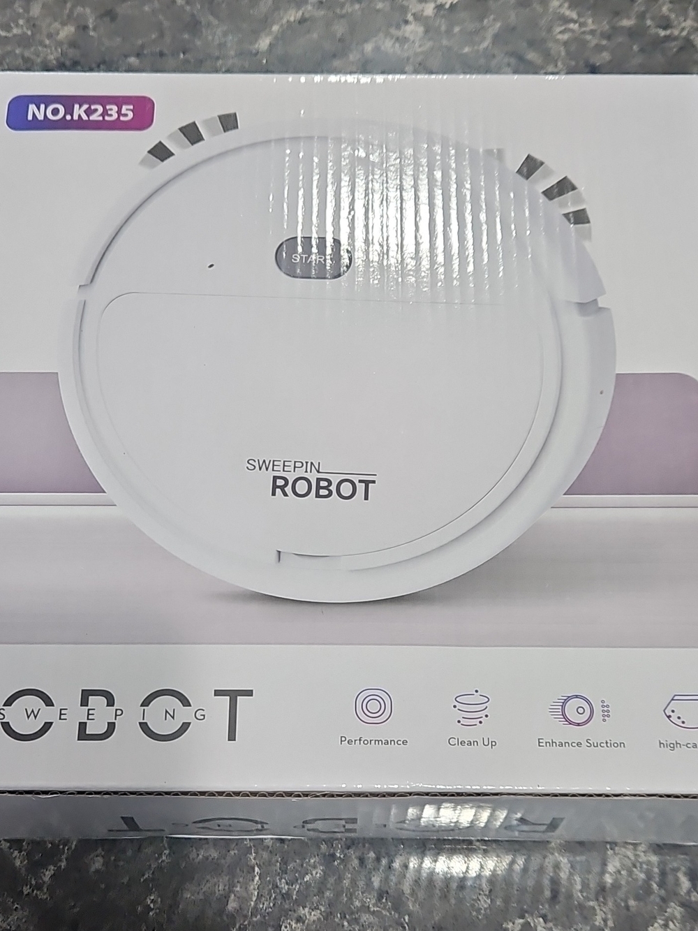 White Robot Vacuum Cleaner - White